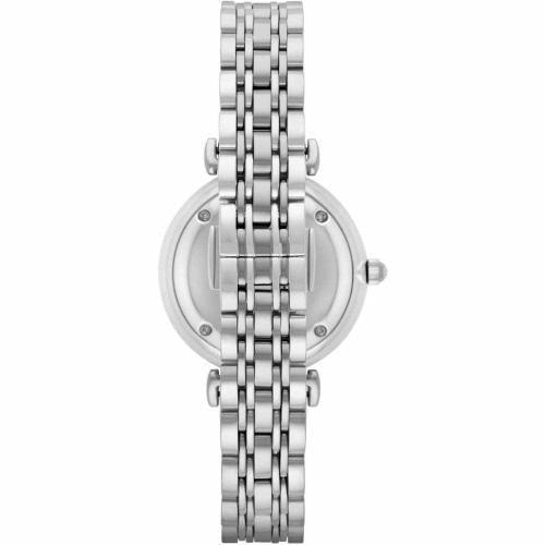 Emporio Armani Gianni Ladies Silver Crystal Watch AR1925 - WatchStatus Ltd