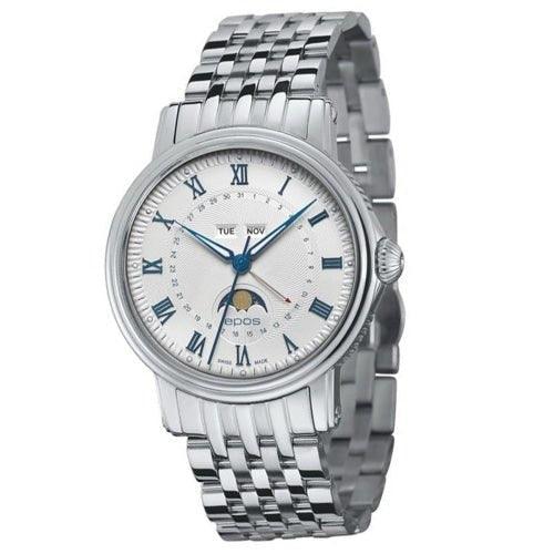 Epos Mens Automatic Emotion Silver Watch 3391.832.20.20.30 - WatchStatus Ltd