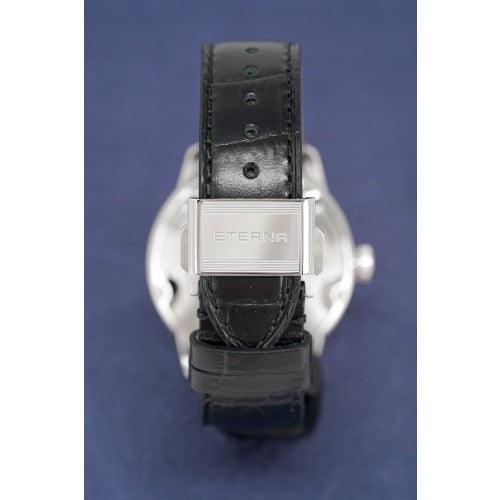 Eterna Adventic Men's Silver / Black Leather Automatic Watch 2970.41.62.1326 - WatchStatus Ltd