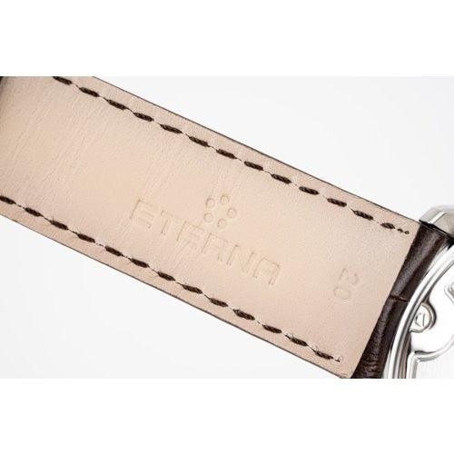 Eterna Adventic Men's Silver / Brown Leather Automatic Watch 2970.41.17.1325 - WatchStatus Ltd