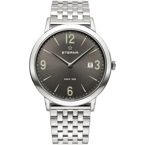 Eterna Eternity Men's Silver / Grey Ultra-Thin Watch 2730.41.58.1746 - WatchStatus Ltd