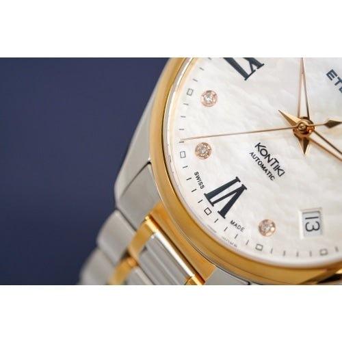 Eterna KonTiki Ladies Two-tone Diamond Automatic Watch 1260.53.66.1732 - WatchStatus Ltd