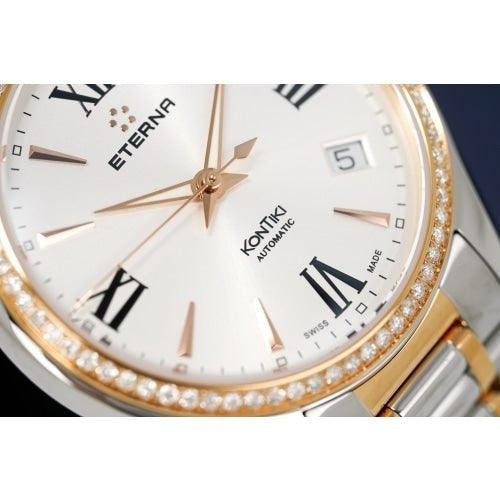 Eterna KonTiki Ladies Two-Tone Diamond Automatic Watch 1260.55.17.1732 - WatchStatus Ltd
