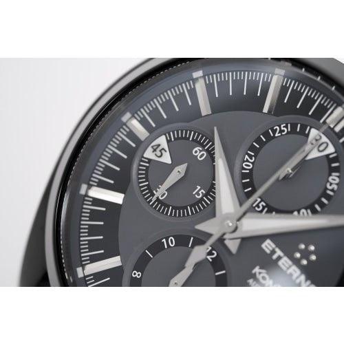 Eterna KonTiki Men's Black Leather Automatic Chronograph Watch 1241.43.41.1305 - WatchStatus Ltd