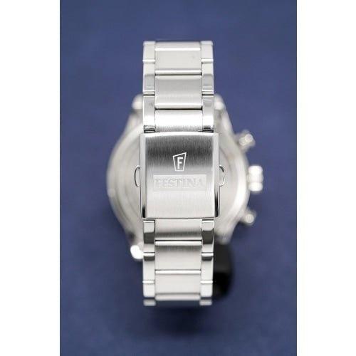 Festina Chrono Mens Black Dial Watch F16826-C - WatchStatus Ltd