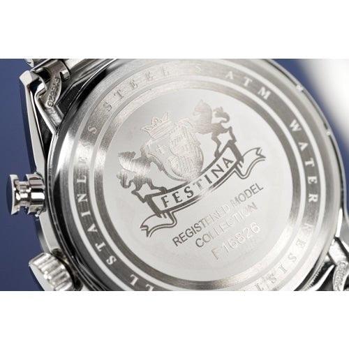Festina Chrono Mens Black Dial Watch F16826-C - WatchStatus Ltd