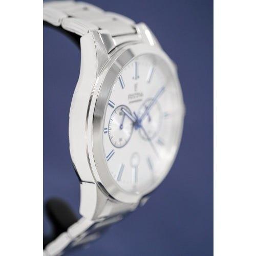 Festina Chrono Mens Silver Stainless Watch F16826-A - WatchStatus Ltd