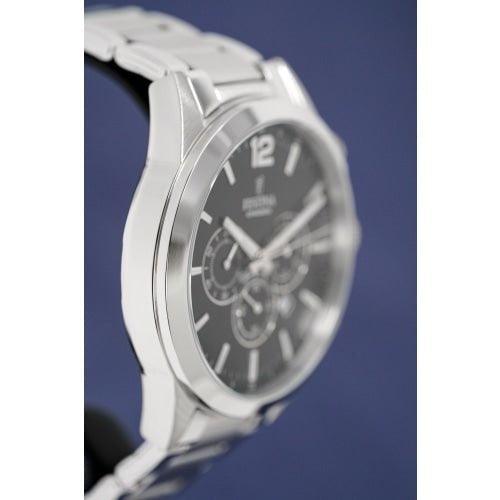 Festina Timeless Men's Silver / Black Chronograph Watch F20343-8 - WatchStatus Ltd