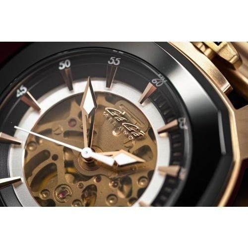 Gaga Milano Frame_One Skeleton Rose Gold 7074.01 - WatchStatus Ltd