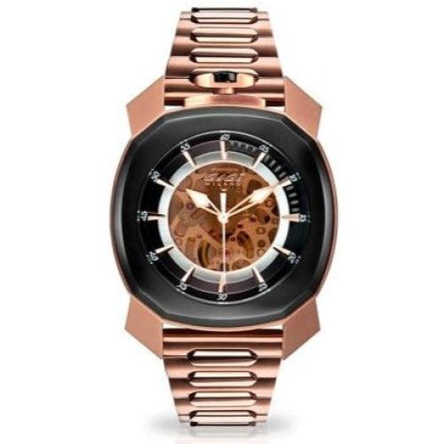 Gaga Milano Frame_One Skeleton Rose Gold 7074.01 - WatchStatus Ltd