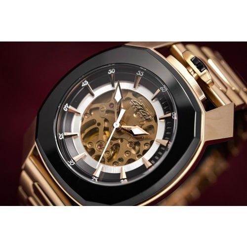 Gaga Milano Frame_One Skeleton Rose Gold 7074.01 - WatchStatus Ltd