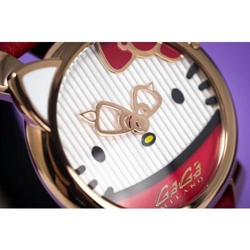 GaGa Milano Hello Kitty Rose Gold / Red 40mm Watch - WatchStatus Ltd