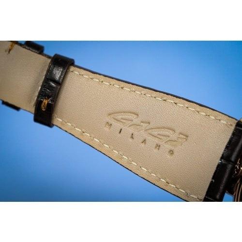 GaGa Milano Manuale Carbon Brown Leather 48mm Watch - WatchStatus Ltd