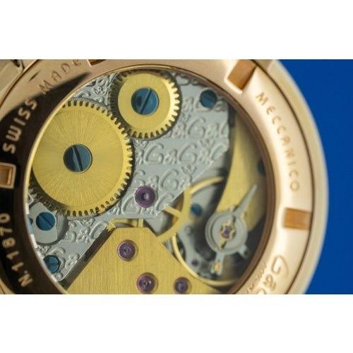 GaGa Milano Manuale Mechanical Brown Rose Gold 48mm Watch - WatchStatus Ltd