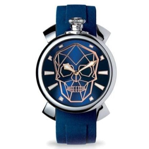 Gaga Milano Slim Bionic Skull Blue 46mm Watch 5080.BS02 - WatchStatus Ltd