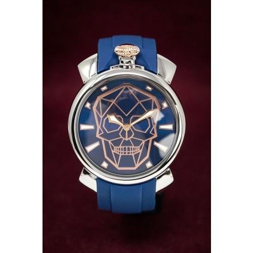 Gaga Milano Slim Bionic Skull Blue 46mm Watch 5080.BS02 - WatchStatus Ltd