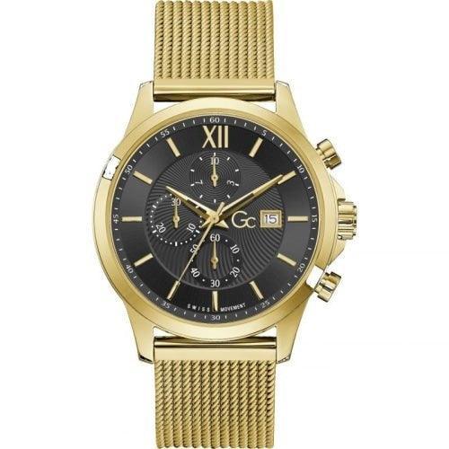 GC Executive Men's Gold Chrono Watch Y27008G2MF - WatchStatus Ltd