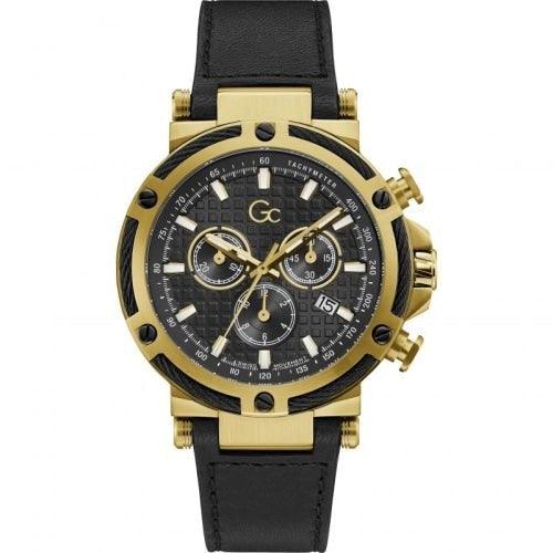 GC Men's Urban Code Yachting Leather Chrono Watch Y54007G2MF - WatchStatus Ltd