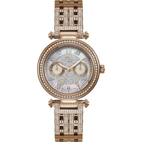 GC Primechic Ladies Rose Gold Crystal Watch Y78004L1MF - WatchStatus Ltd