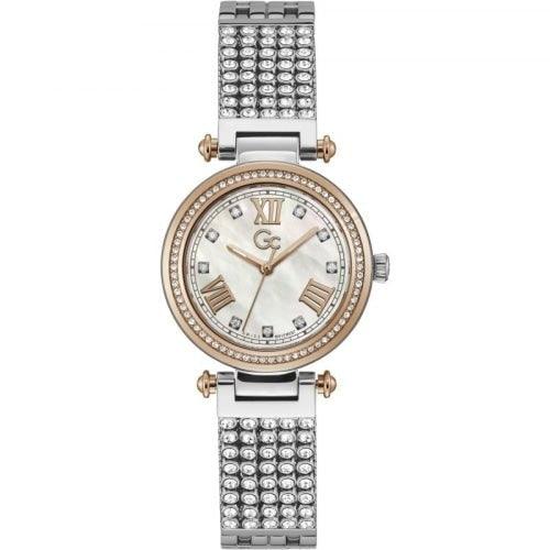 GC Primechic Ladies Two-tone Crystal Watch Y44001G1 - WatchStatus Ltd
