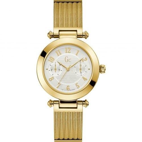 GC Sport Ladies Gold 36mm Mesh Watch Y48003L7MF - WatchStatus Ltd
