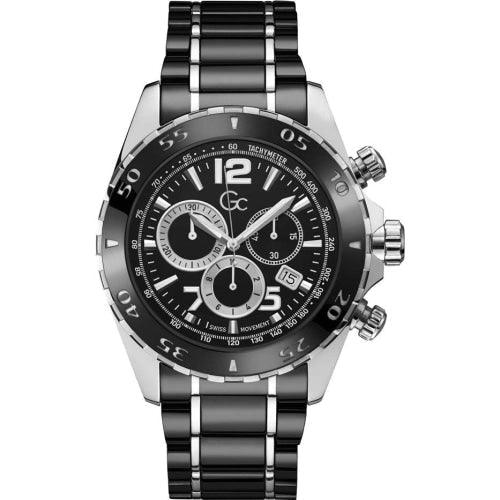 GC SportRacer Men's Black Ceramic Chrono Watch Y02015G2MF - WatchStatus Ltd