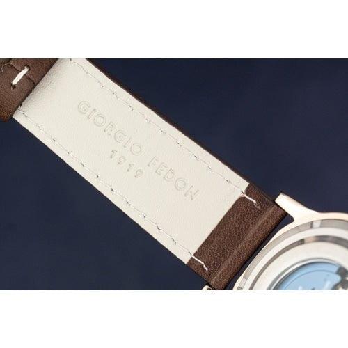 Giorgio Fedon 1919 Aquamarine Brown Leather Automatic Watch GFCR003 - WatchStatus Ltd