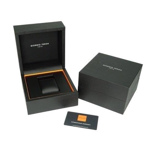 Giorgio Fedon 1919 Men's PCQ Rose Gold / Black Leather Watch - WatchStatus Ltd