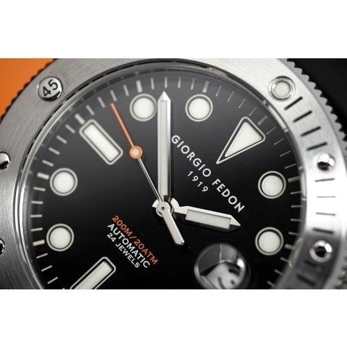 Giorgio Fedon Aquamarine II Men's Black Silicone Watch GFCR008 - WatchStatus Ltd