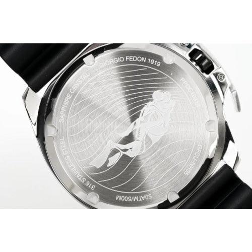 Giorgio Fedon Men's Aquamarine III Green / Black Rubber Watch GFCU003 - WatchStatus Ltd