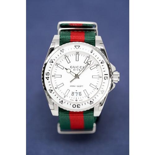 Gucci Men’s Watch Dive Silver YA136207 - Watches