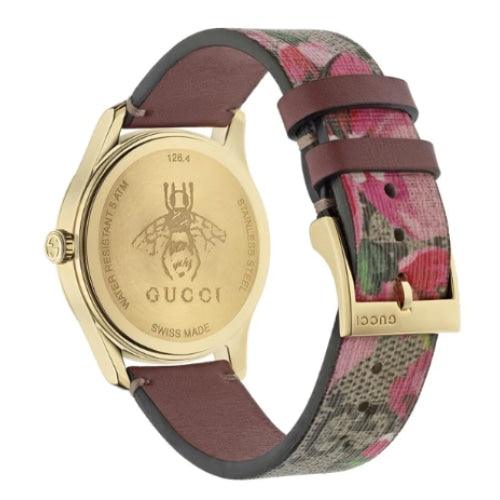 Gucci G-Timeless Ladies Floral Leather Watch YA1264038 - Watches