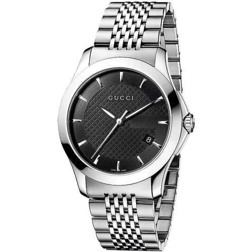 Gucci G-Timeless Men's Black Dial 38mm Watch YA126402 - WatchStatus Ltd