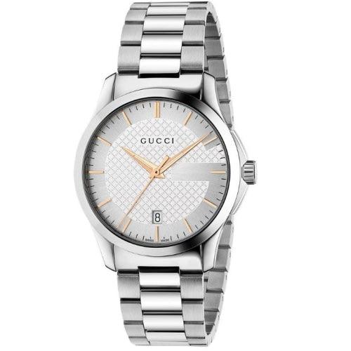 Gucci G-Timeless Men’s Silver 40mm Watch YA126442 - Watches
