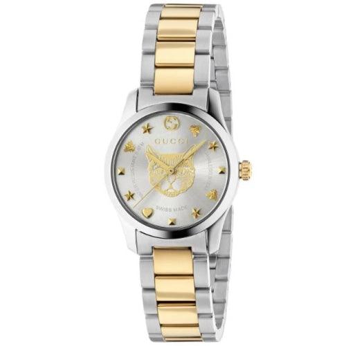 Gucci G-Timeless Mystic Cat Two-Tone 27mm Watch YA126596 - Watches