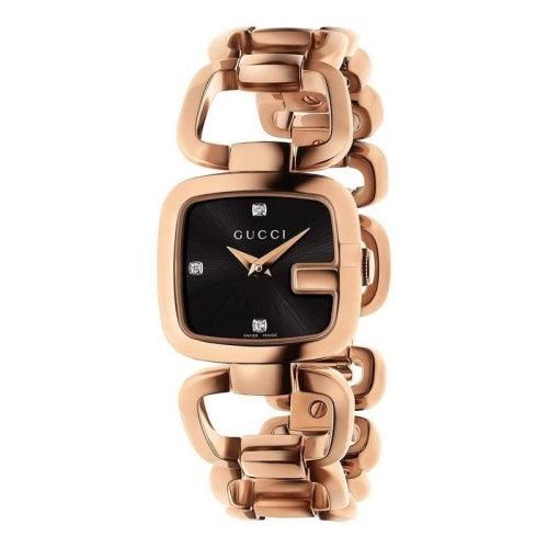 Gucci Ladies Watch G Gucci Rose Gold YA125512 - Watches & Crystals