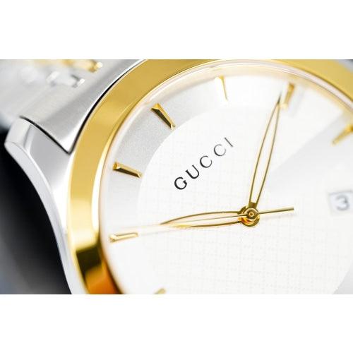 Gucci Men's Watch G-Timeless Silver Gold YA126409 - Watches & Crystals
