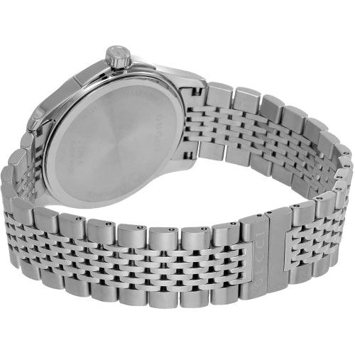 Gucci YA1264106 Men’s G-Timeless Silver Black Steel 38mm Swiss Watch