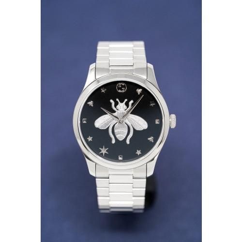 Gucci Unisex Watch G-Timeless Silver Bee YA1264136 - Watches & Crystals