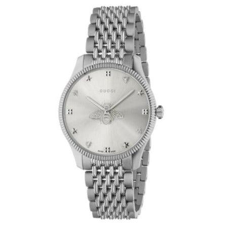 Gucci Ladies Watch G-Timeless Slim Bee 36mm YA1264153 - Watches & Crystals