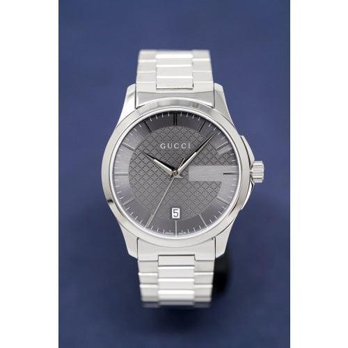 Gucci Unisex Watch G-Timeless Silver Black Dial YA126441 - Watches & Crystals