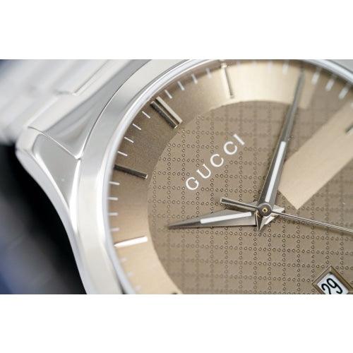 Gucci Men's Watch G-Timeless Silver Brown YA126445 - Watches & Crystals