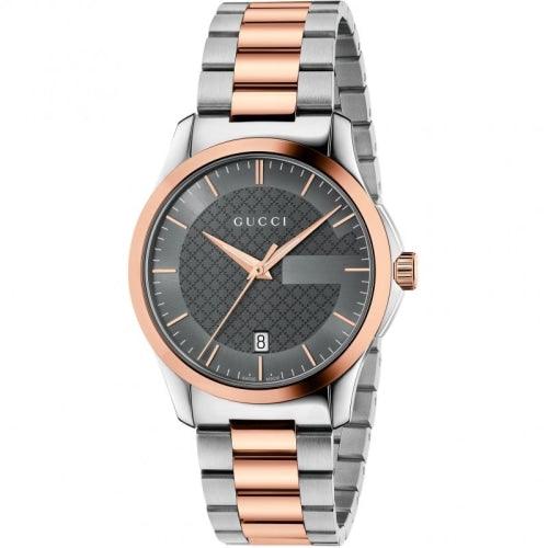 Gucci Watch G-Timeless Two Tone Rose Gold YA126446 - Watches