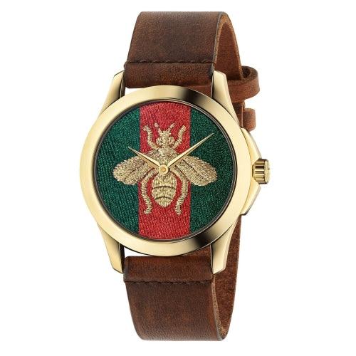 Gucci Watch Le Marche Des Merveilles Honey Bee Brown YA126451 - Watches & Crystals