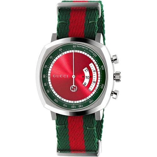 Gucci Men's Chronograph Watch Grip Red Green YA157304 - Watches & Crystals