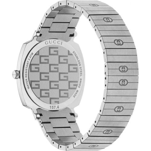 Gucci YA157410 Men’s Grip Silver 38mm Swiss Watch - Watches