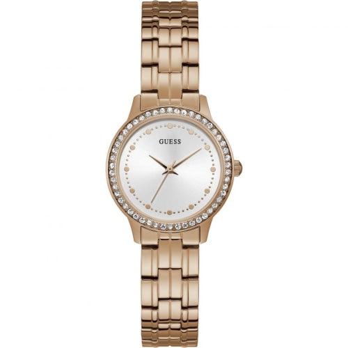 Guess Chelsea Ladies Rose Gold / Silver Watch W1209L3 - Watches