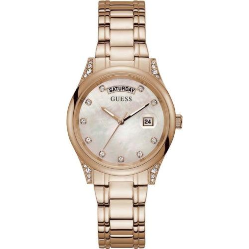 Guess Chelsea Ladies Rose Gold / Silver Watch W1209L3 - Watches