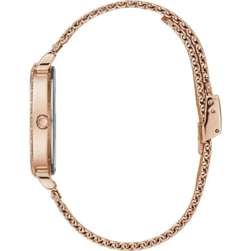 Guess Jewel Ladies Rose Gold Mesh Watch W1289L3 - Watches
