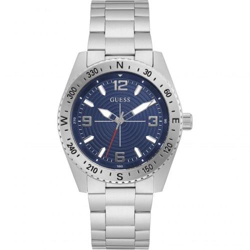 Guess North Men’s Blue Dial 42mm Watch GW0327G1 - Watches